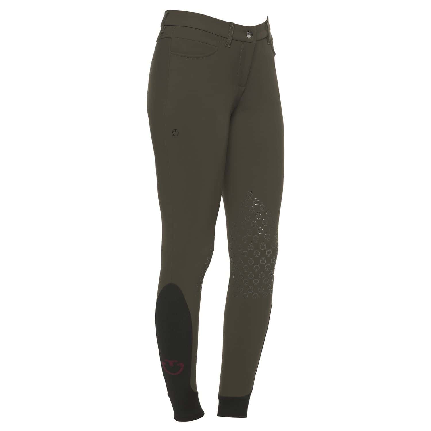CAVALLERIA TOSCANA Cavalleria Toscana Dames Rijbroek Knee Grip Army Green 5a00