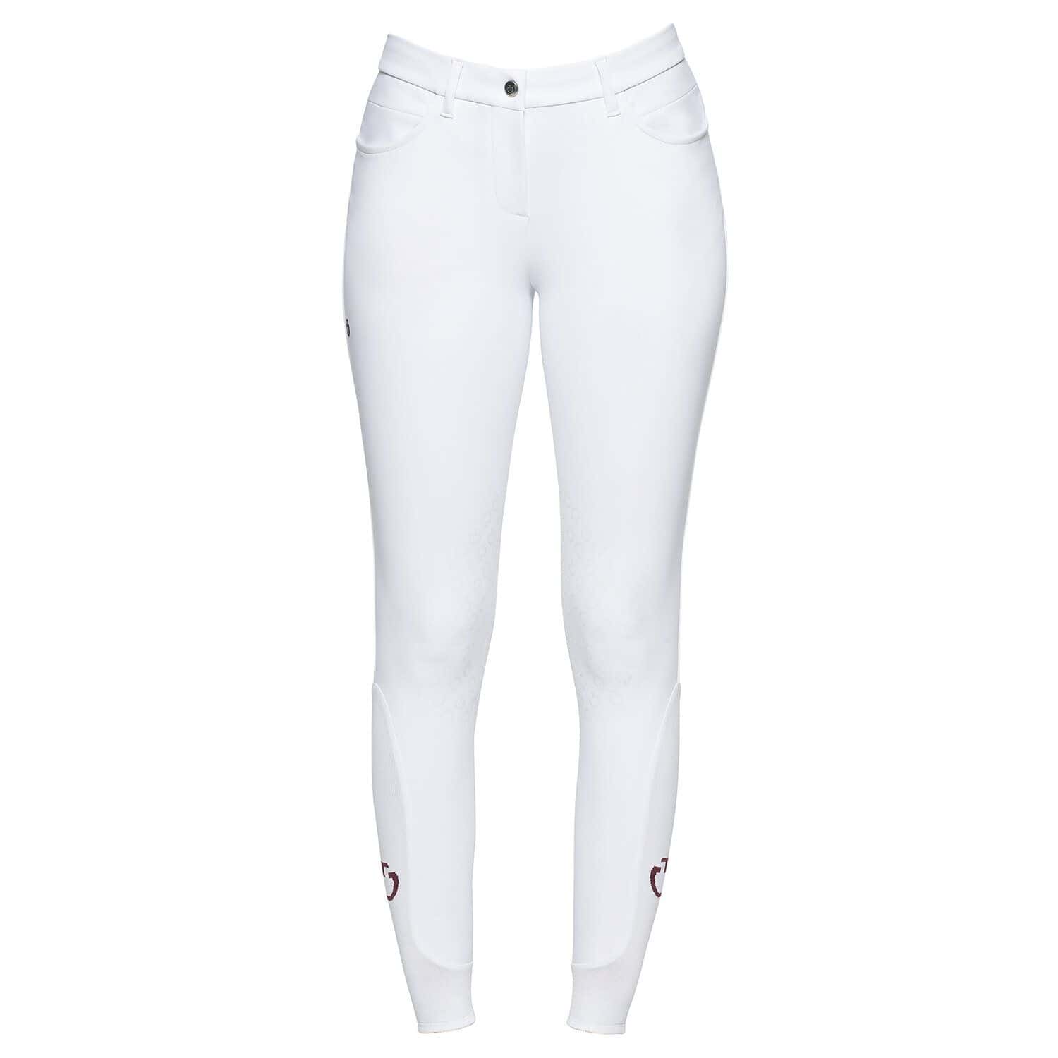 CAVALLERIA TOSCANA Cavalleria Toscana Dames Rijbroek Knee Grip Wit 0001