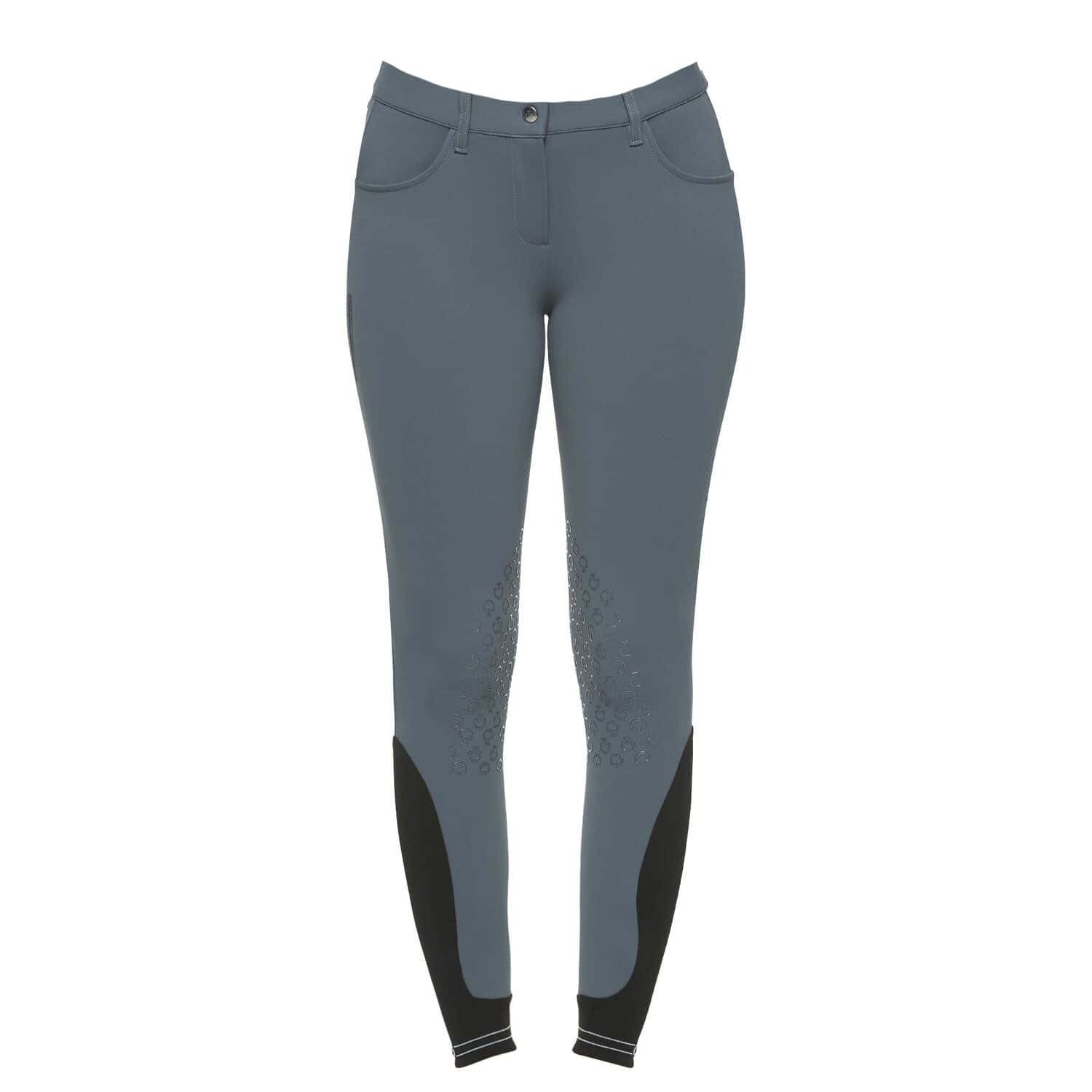 CAVALLERIA TOSCANA Cavalleria Toscana Dames Rijbroek Logo Knee Grip Green 5900
