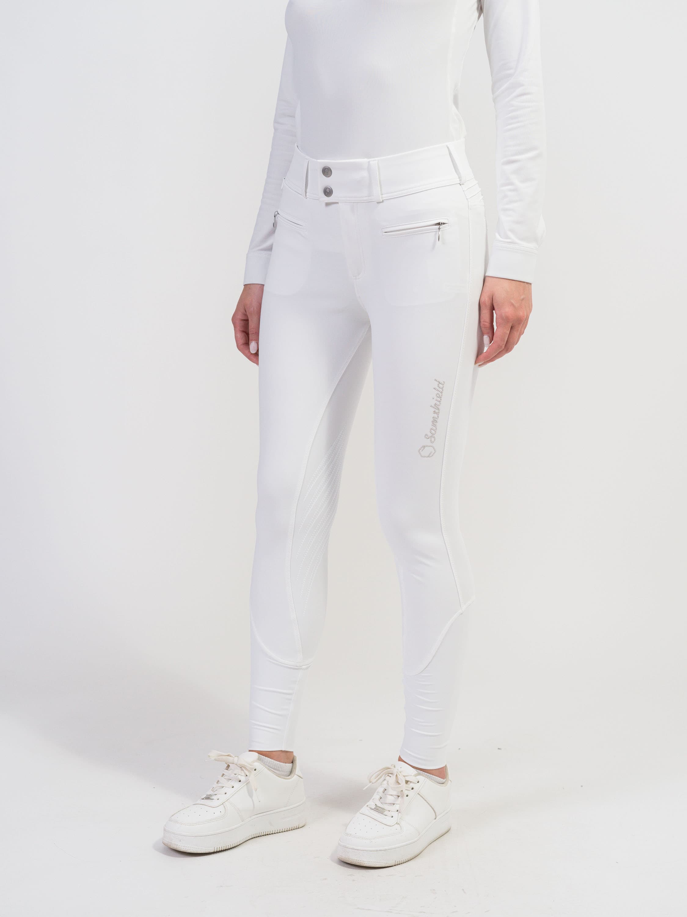 SAMSHIELD CLARA HIGHWAIST RIJBROEK FULL GRIP WHITE TONE
