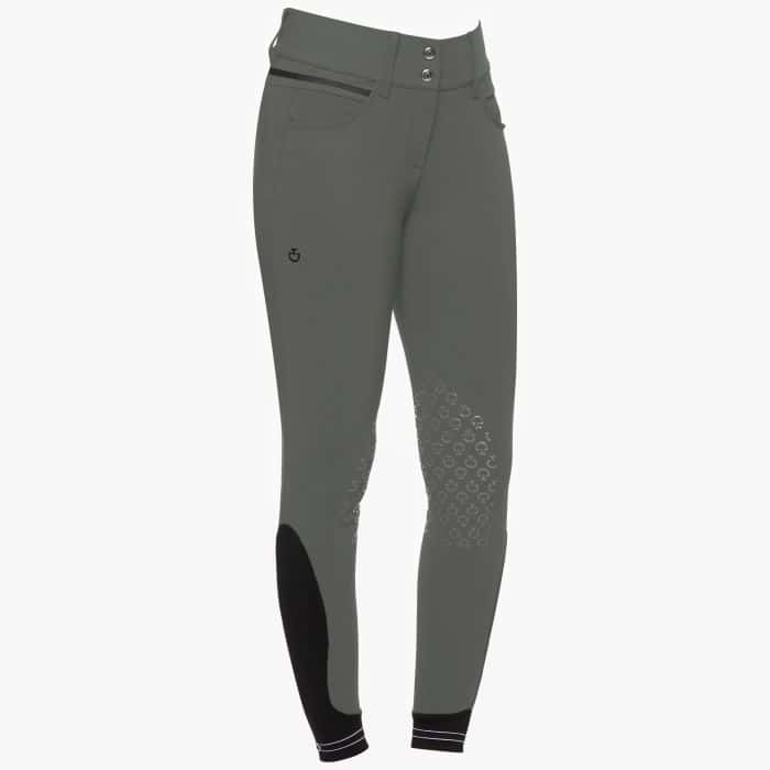CAVALLERIA TOSCANA Cavalleria Toscana Silicone Logo Print Dames Rijbroek Green