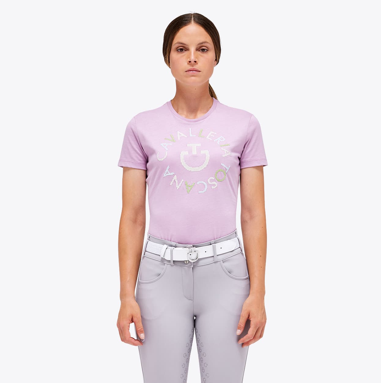 CAVALLERIA TOSCANA Cavalleria Toscana Pixel Stitch Orbit Dames Shirt