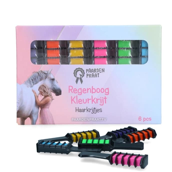 Paardenpraat TV Unicorn Regenboog Krijt