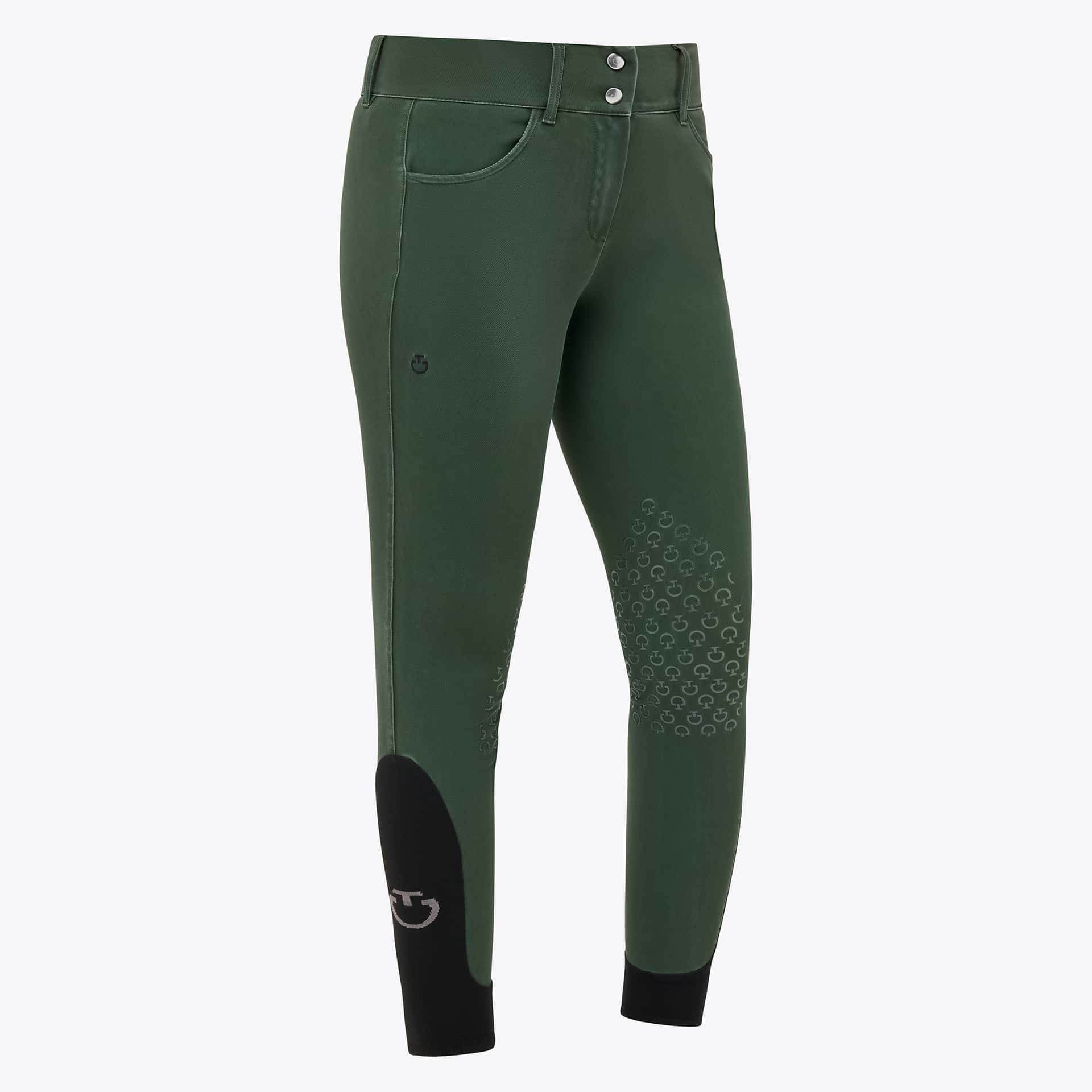 CAVALLERIA TOSCANA Cavalleria Toscana American Dames Rijbroek Knie Denim Groen