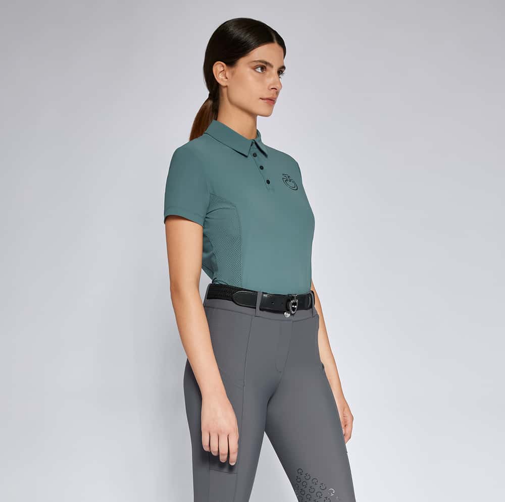 CAVALLERIA TOSCANA Cavalleria Toscana Polo Jersey Perforated Dames