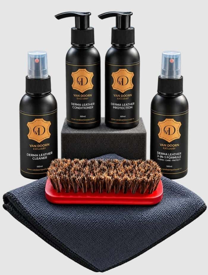 VAN DOORN EXCLUSIEF Van Doorn Exclusief Complete 7-delige Leeronderhoudsset 100 ml Reinigen, Verzorgen & Beschermen