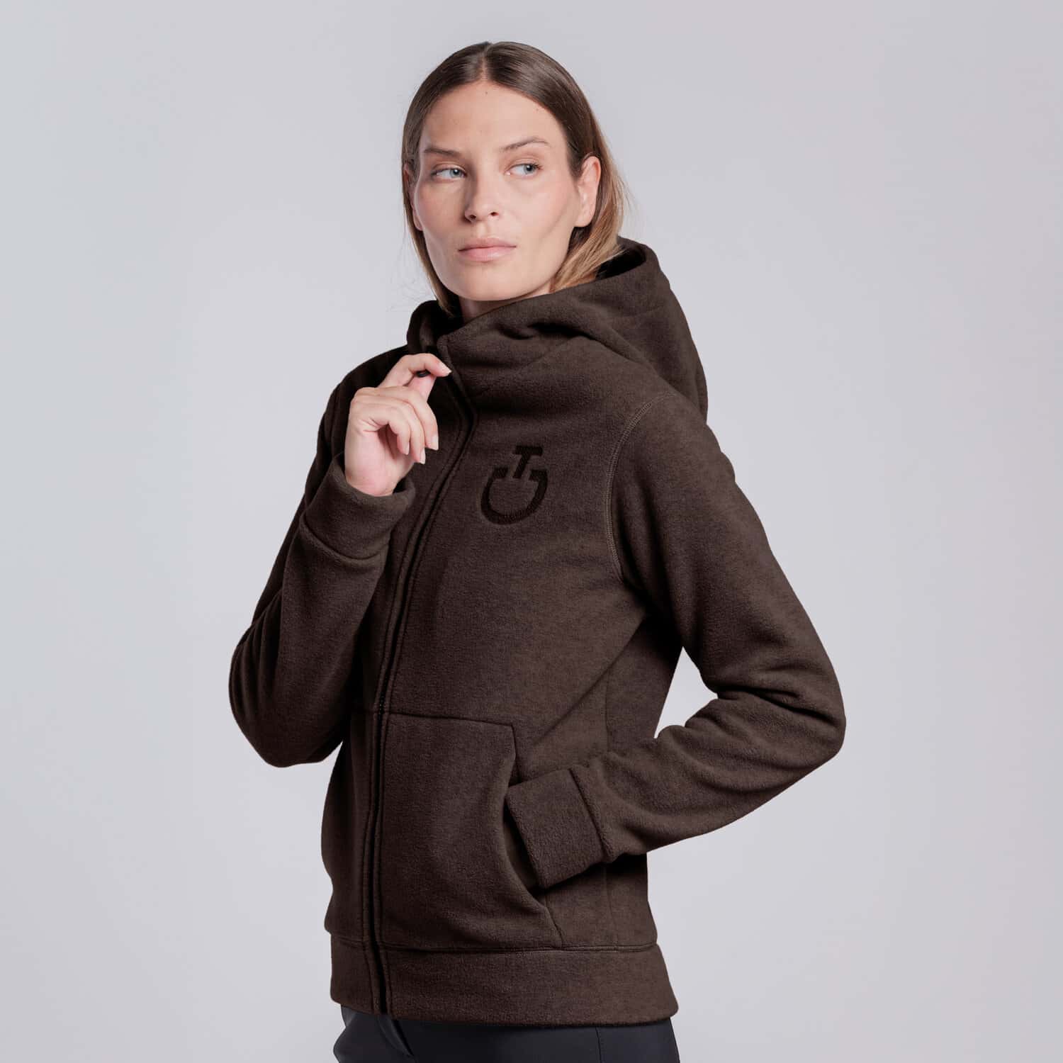 CAVALLERIA TOSCANA Cavalleria Toscana Fleece Zip Hoodie