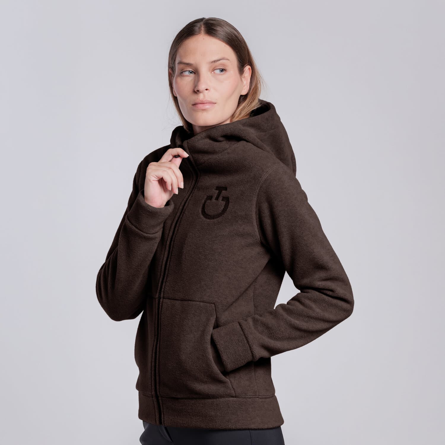 CAVALLERIA TOSCANA Cavalleria Toscana Fleece Zip Hoodie
